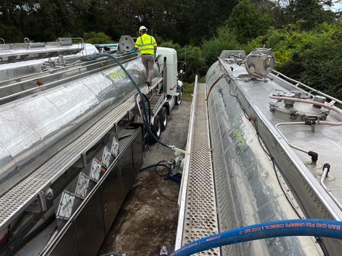 Hazardous Chemical Transfer from Damaged Tanker in Cobb County Georgia